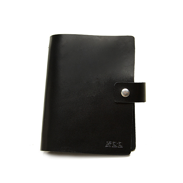 简约大容量牛皮卡包